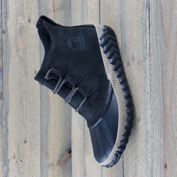 SOREL Out N About Plus Black Waterproof Duck Boots - Picture 2 of 10